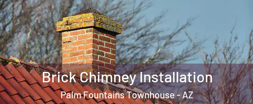 Brick Chimney Installation Palm Fountains Townhouse - AZ