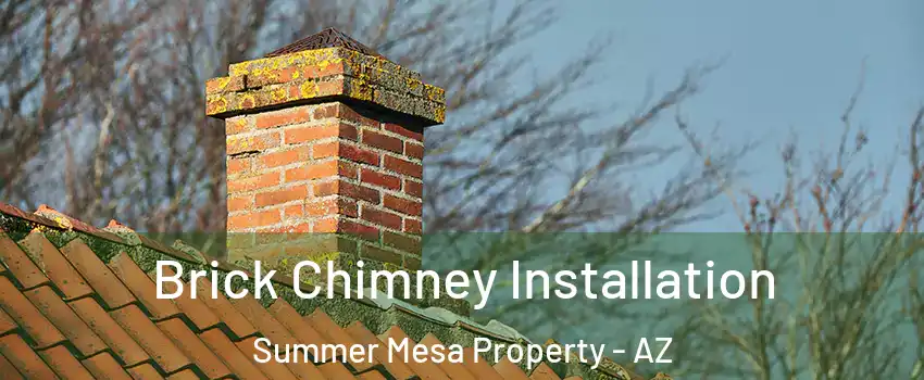 Brick Chimney Installation Summer Mesa Property - AZ