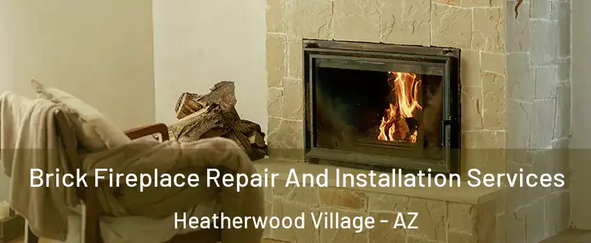 Brick Fireplace Repair And Installation Services Heatherwood Village - AZ