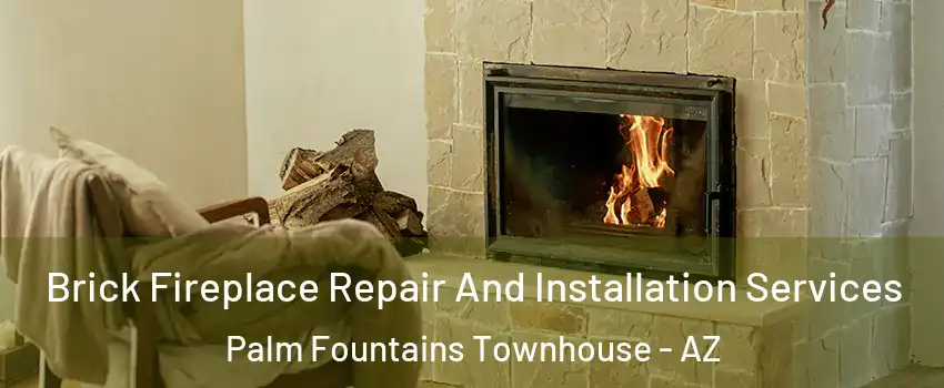 Brick Fireplace Repair And Installation Services Palm Fountains Townhouse - AZ