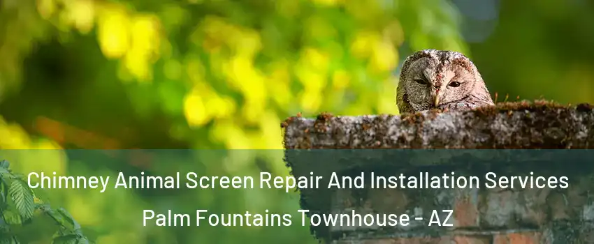 Chimney Animal Screen Repair And Installation Services Palm Fountains Townhouse - AZ