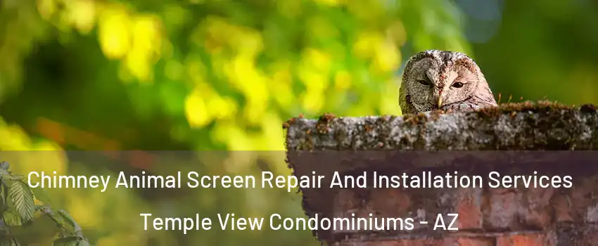 Chimney Animal Screen Repair And Installation Services Temple View Condominiums - AZ