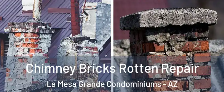 Chimney Bricks Rotten Repair La Mesa Grande Condominiums - AZ