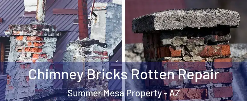 Chimney Bricks Rotten Repair Summer Mesa Property - AZ