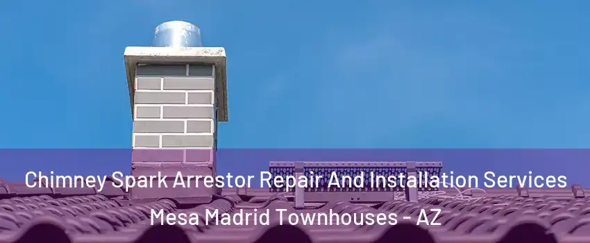 Chimney Spark Arrestor Repair And Installation Services Mesa Madrid Townhouses - AZ