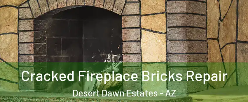Cracked Fireplace Bricks Repair Desert Dawn Estates - AZ