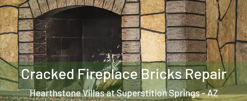 Cracked Fireplace Bricks Repair Hearthstone Villas at Superstition Springs - AZ