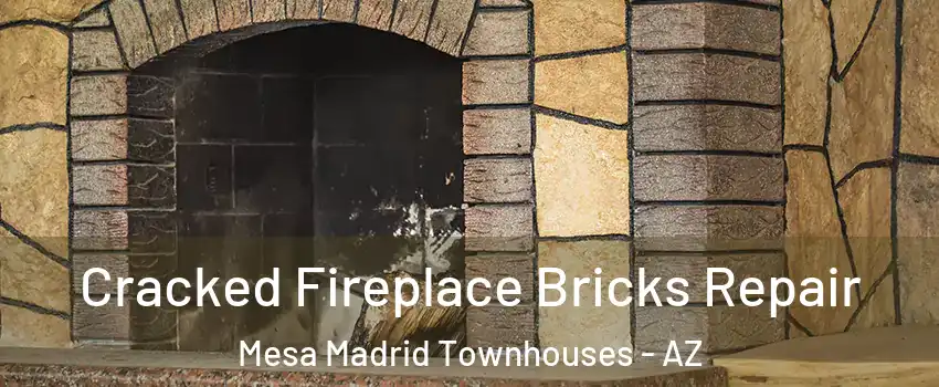 Cracked Fireplace Bricks Repair Mesa Madrid Townhouses - AZ