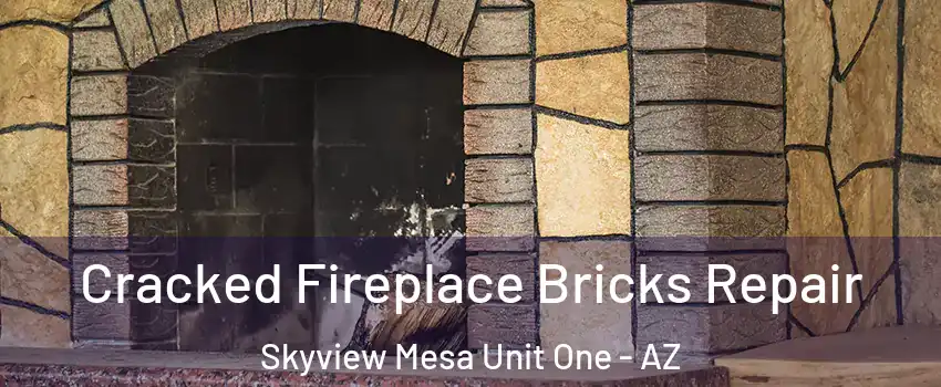 Cracked Fireplace Bricks Repair Skyview Mesa Unit One - AZ