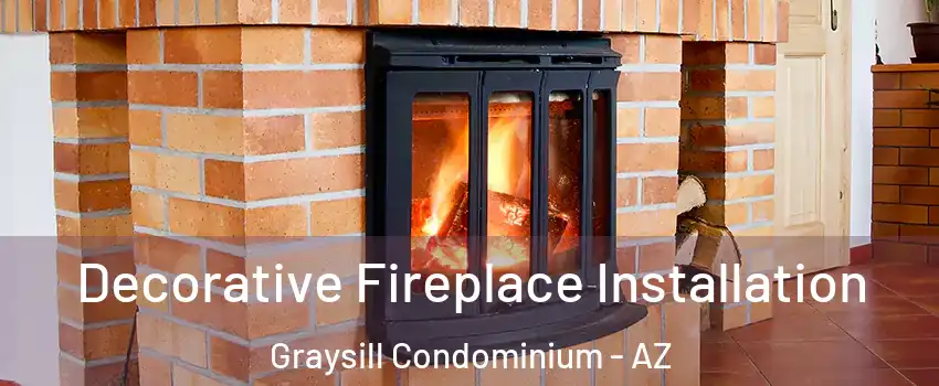 Decorative Fireplace Installation Graysill Condominium - AZ