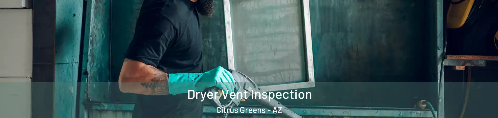 Dryer Vent Inspection Citrus Greens - AZ
