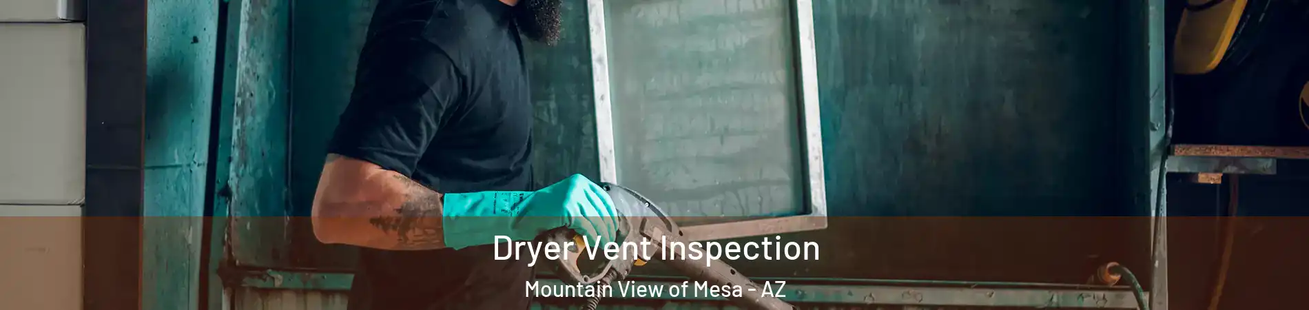 Dryer Vent Inspection Mountain View of Mesa - AZ
