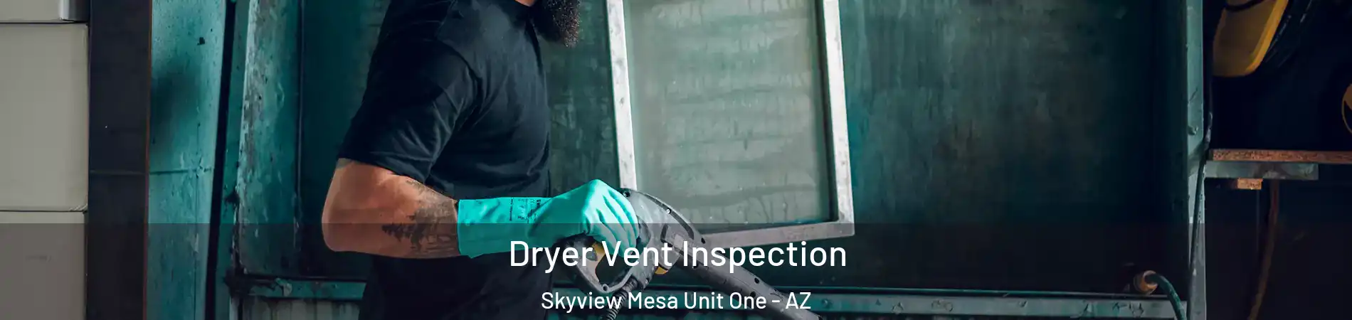 Dryer Vent Inspection Skyview Mesa Unit One - AZ