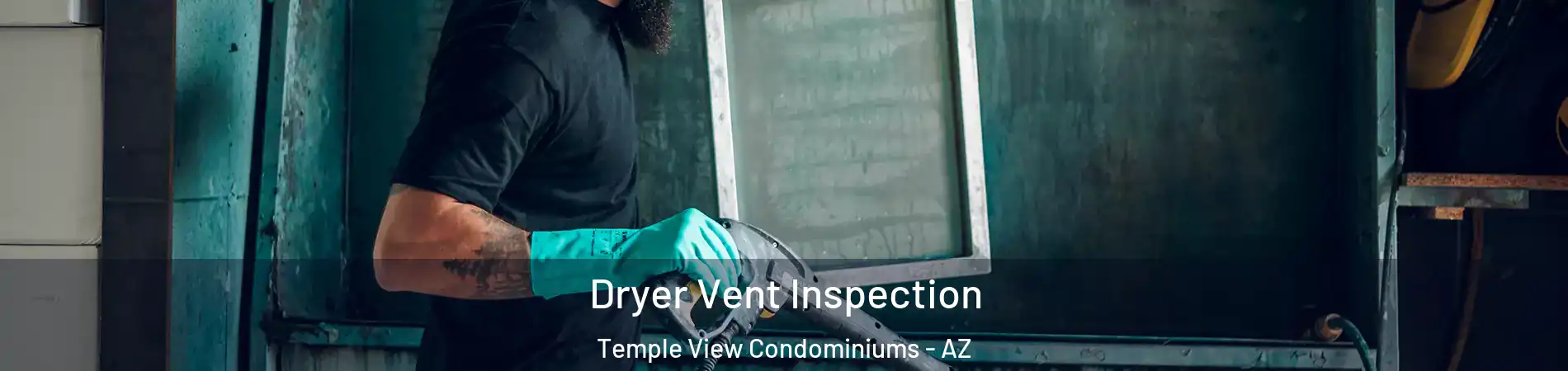 Dryer Vent Inspection Temple View Condominiums - AZ