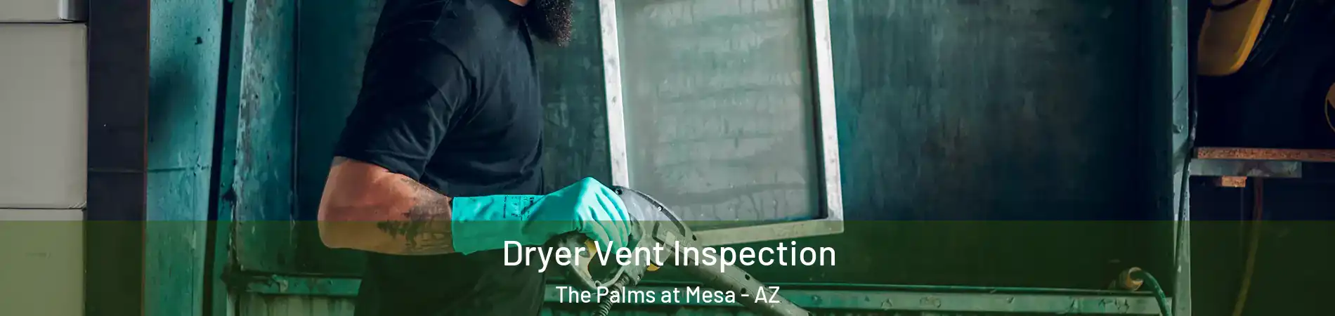Dryer Vent Inspection The Palms at Mesa - AZ