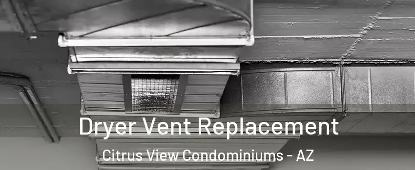 Dryer Vent Replacement Citrus View Condominiums - AZ