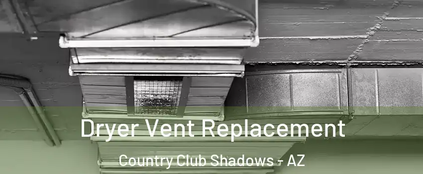 Dryer Vent Replacement Country Club Shadows - AZ