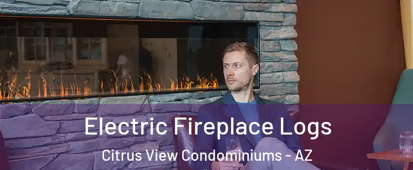 Electric Fireplace Logs Citrus View Condominiums - AZ