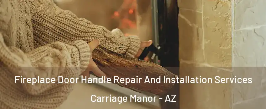 Fireplace Door Handle Repair And Installation Services Carriage Manor - AZ
