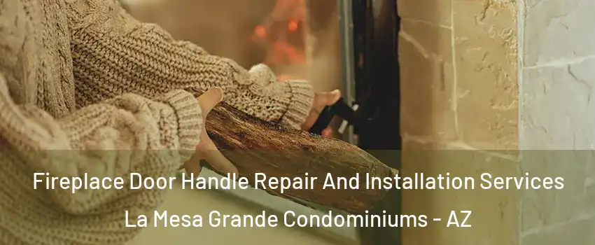 Fireplace Door Handle Repair And Installation Services La Mesa Grande Condominiums - AZ