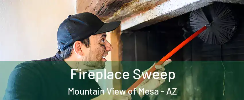 Fireplace Sweep Mountain View of Mesa - AZ