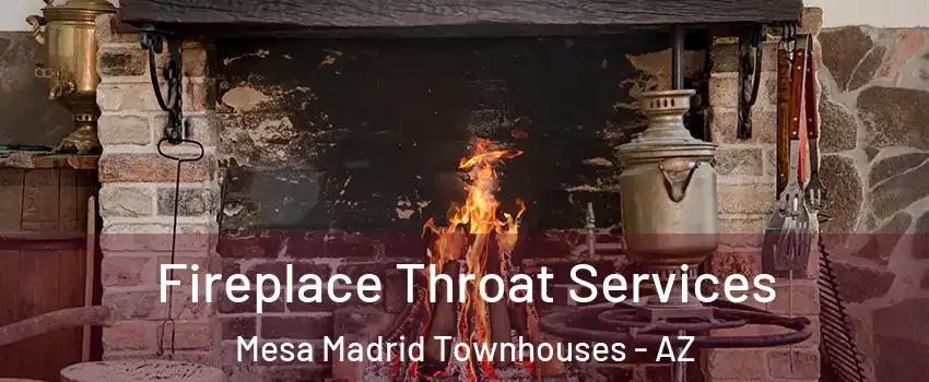 Fireplace Throat Services Mesa Madrid Townhouses - AZ