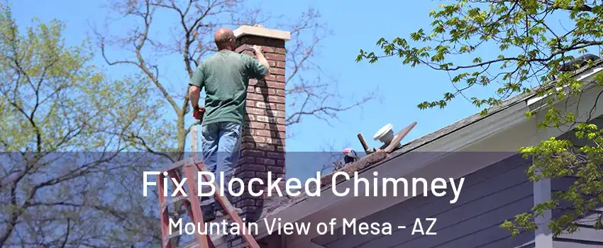Fix Blocked Chimney Mountain View of Mesa - AZ