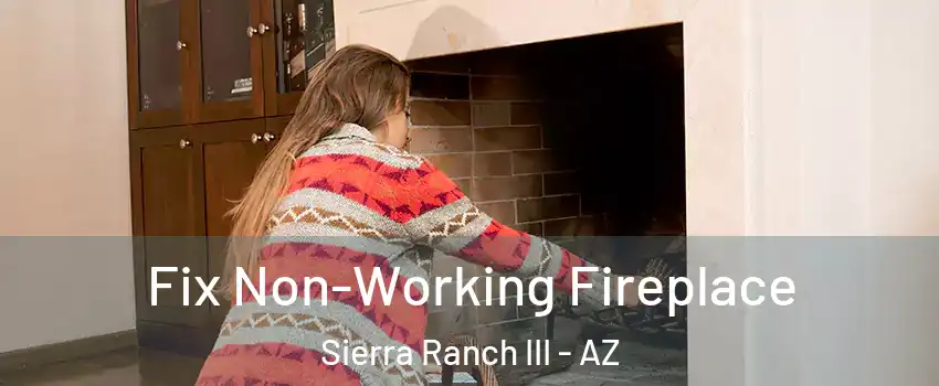 Fix Non-Working Fireplace Sierra Ranch III - AZ