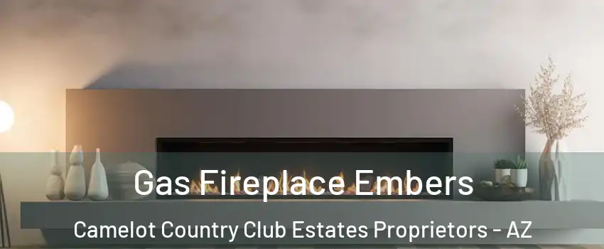 Gas Fireplace Embers Camelot Country Club Estates Proprietors - AZ