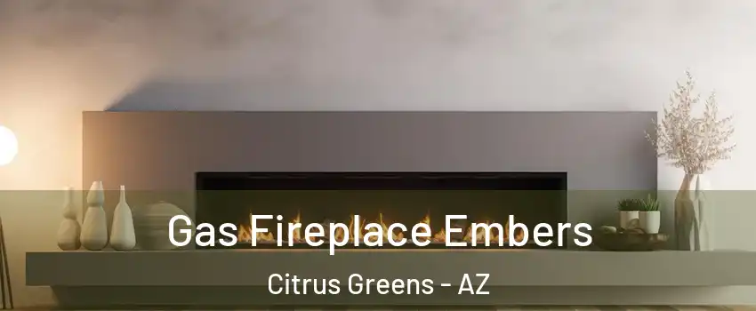 Gas Fireplace Embers Citrus Greens - AZ