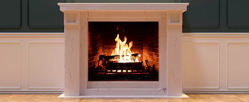 Decorative Electric Fireplace Installation in Desert Place at Morrison Ranch, Arizona