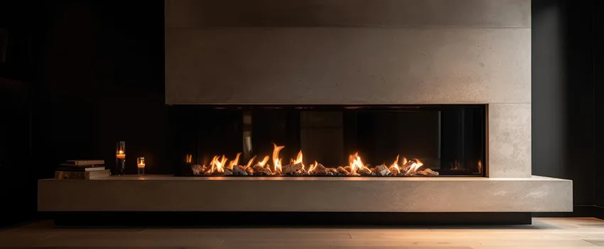 Gas Fireplace Ember Bed Design Services in Desert Place at Morrison Ranch, Arizona