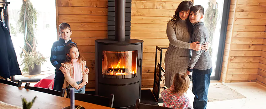 Morso Cast Iron Fireplace Insert Installation in Desert Place at Morrison Ranch, Arizona