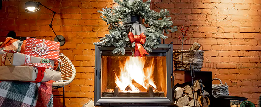 Travis Industries Linear Gas Fireplace Installation in Desert Place at Morrison Ranch, Arizona