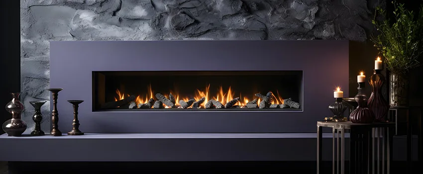 Ember Bed for Ventless Gas Fireplace in Desert Place at Morrison Ranch, AZ
