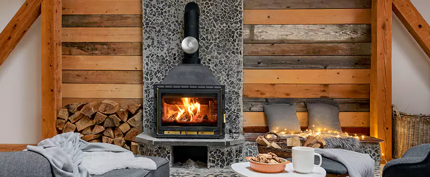 Thelin Hearth Products Direct Vent Gas Stove Fireplace Inspection in Desert Place at Morrison Ranch, Arizona