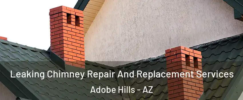 Leaking Chimney Repair And Replacement Services Adobe Hills - AZ