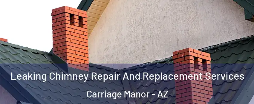Leaking Chimney Repair And Replacement Services Carriage Manor - AZ