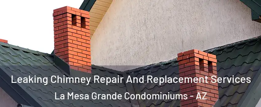 Leaking Chimney Repair And Replacement Services La Mesa Grande Condominiums - AZ