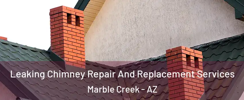Leaking Chimney Repair And Replacement Services Marble Creek - AZ