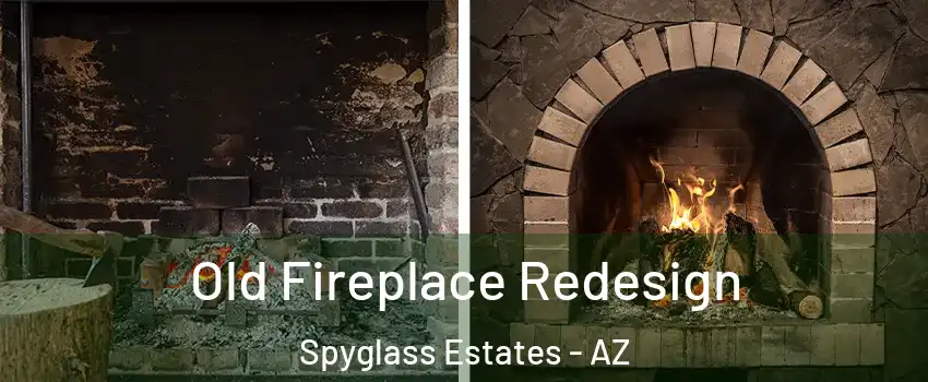 Old Fireplace Redesign Spyglass Estates - AZ