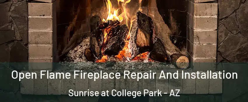 Open Flame Fireplace Repair And Installation Sunrise at College Park - AZ