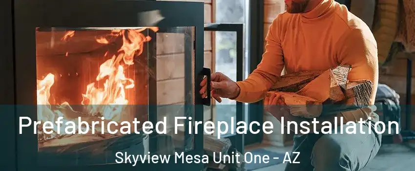 Prefabricated Fireplace Installation Skyview Mesa Unit One - AZ