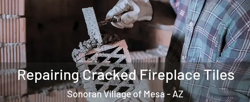 Repairing Cracked Fireplace Tiles Sonoran Village of Mesa - AZ
